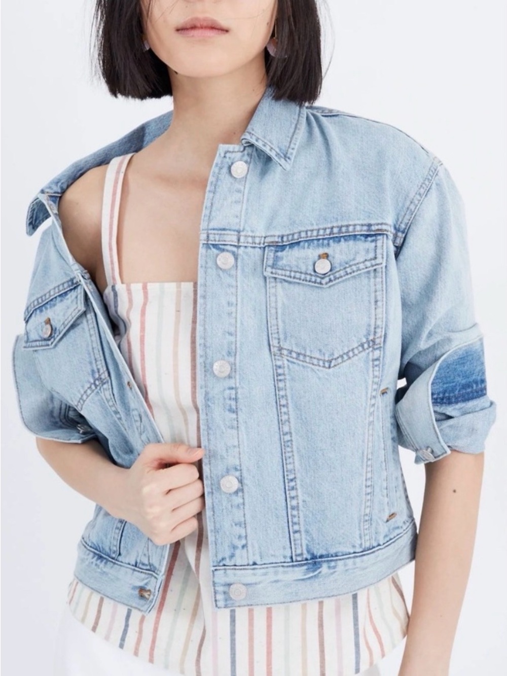 Madewell Boxy-Crop Jean Jacket